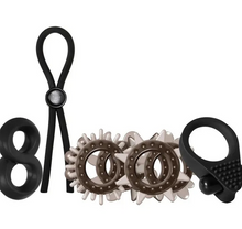 Load image into Gallery viewer, Erection Ring Set - Adam & Eve - Adam's Deluxe Penis Ring Sampler