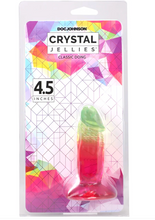 Load image into Gallery viewer, Crystal Jellies 4.5 Inch Classic Dildo in Rainbow