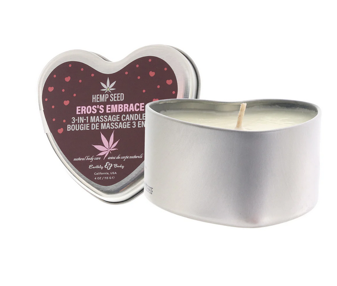 3-In-1 Massage Heart Candle 4oz